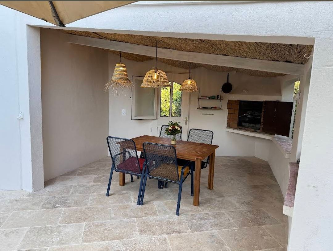 Terrasse et coin barbecue